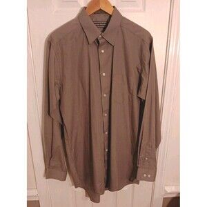 David Taylor Men's Long Sleeve Dress Shirt L
